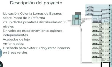 Estrena Exclusivo Garden House - Paseo de la Reforma y Lomas de Bezares