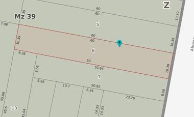 Lote de 10.39 X 60 .- Zonificación S1R1 - Ideal Emprendimiento