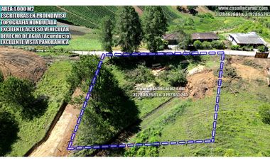 LOTE CON ESCRITURAS EN PROINDIVO A 3 MINUTOS DE LA  AUTOPISTA MED/BOG