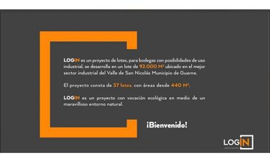 Venta de lote para bodega en parque empresarial