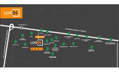 Venta de lote para bodega en parque empresarial