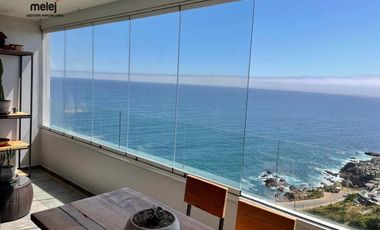 Arriendo Departamento Amoblado, vista al mar, Concón