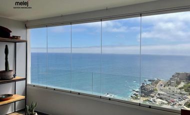 Arriendo Departamento Amoblado, vista al mar, Concón