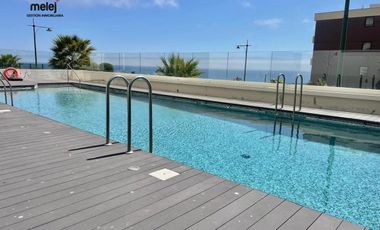 Arriendo Departamento Amoblado, vista al mar, Concón