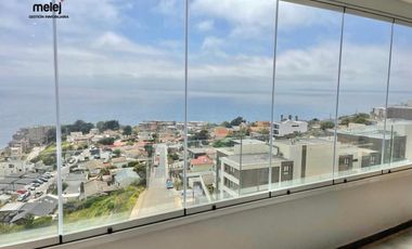 Arriendo Departamento Amoblado, vista al mar, Concón
