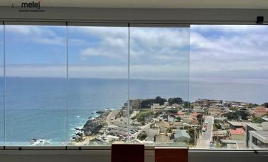Arriendo Departamento Amoblado, vista al mar, Concón