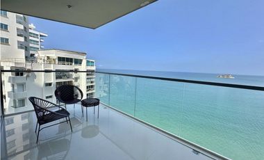 ARRIENDO APARTAMENTO AMOBLADO FRENTE AL MAR EN SANTA MARTA