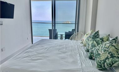 ARRIENDO APARTAMENTO AMOBLADO FRENTE AL MAR EN SANTA MARTA