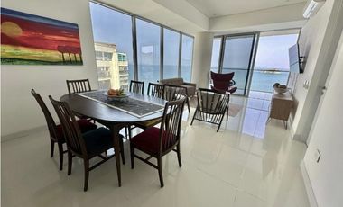 ARRIENDO APARTAMENTO AMOBLADO FRENTE AL MAR EN SANTA MARTA