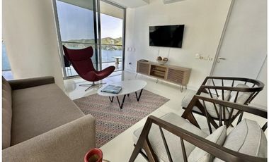 ARRIENDO APARTAMENTO AMOBLADO FRENTE AL MAR EN SANTA MARTA