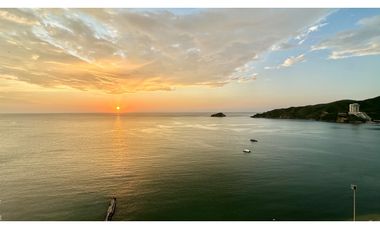 ARRIENDO APARTAMENTO AMOBLADO FRENTE AL MAR EN SANTA MARTA