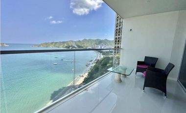 ARRIENDO APARTAMENTO AMOBLADO FRENTE AL MAR EN SANTA MARTA