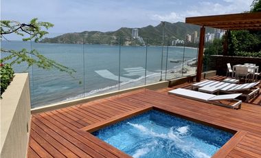 ARRIENDO APARTAMENTO AMOBLADO FRENTE AL MAR EN SANTA MARTA
