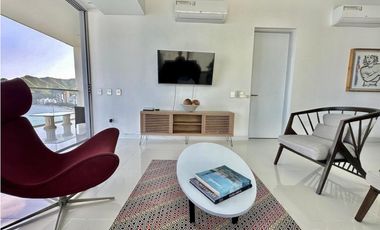 ARRIENDO APARTAMENTO AMOBLADO FRENTE AL MAR EN SANTA MARTA