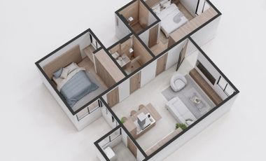 DEPARTAMENTO EN VENTA EN LOMAS DE SANTA MARIA, MORELIA