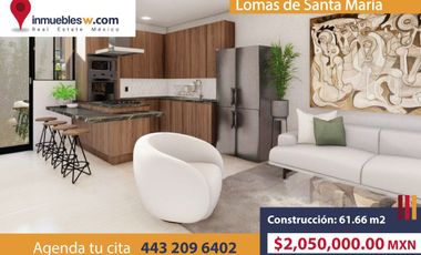 DEPARTAMENTO EN VENTA EN LOMAS DE SANTA MARIA, MORELIA