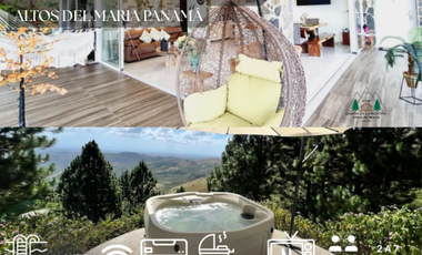 CABAÑA  EN  ALTOS DEL MARIA VACACIONAL PARA 2 HASTA 7 PERSONAS CRISTAL