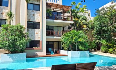 En Venta departamento en Condominio dentro de Aldea Zamá Tulum 