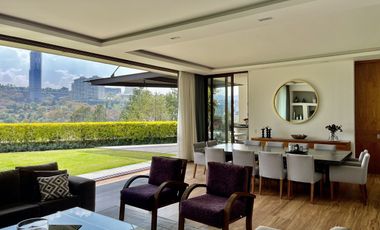 Casa Amueblada en Renta con Vista al Campo de Golf. Bosque Real