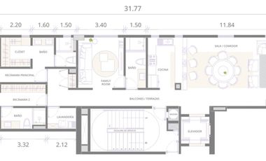 DEPARTAMENTO DE 3 HABITACIONES FRENTE AL MAR EN COSTA MUJERES GYM/SPA/ALBERCA