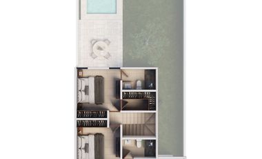 Casa en venta en Privada Residencial de Conkal de dos habitaciones