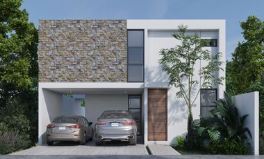 Casa en venta en Privada Residencial de Conkal de tres habitaciones