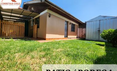 CASA VENTA LA GRANJA A PASOS INACAP 3 HABITACIONES / 2 BAÑOS / 1 BODEGA / 1 ESTACIONAMIENTO