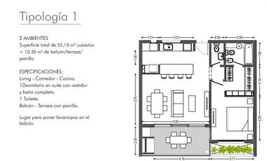 Venta de Pozo. Depto 2 amb. 66 m2 c/balcón y cochera Feb 26. San Isidro Ultimas Unidades!