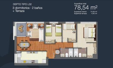 VENDO  DEPARTAMENTOS ESTILO MARIPOSA EN MONSEÑOR JUAN BAUTISTA CONDOMINIO ALTO CALAMA, DE LA CIUDAD DE CALAMA
