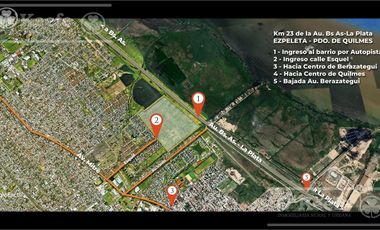 Nuevo Quilmes 2 - Lotes en venta, bajada directa de autopista. APTO BLANQUEO
