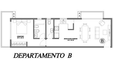Departamento 2 ambientes a estrenar. Vicente López
