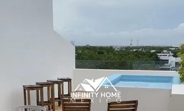 Departamento en  Residencial Peak, Cumbres en renta amueblado  con roof