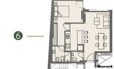 VENTA DE DEPARTAMENTO 2 AMBIENTES  A ESTRENAR - PALERMO - FULL AMENITIES