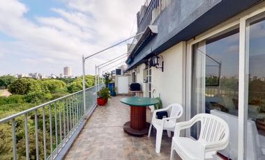 Departamento 4AMB con balcón terraza con gran vista al Parque Chacabuco