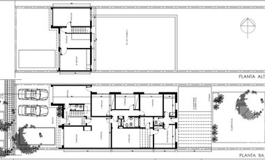 Oficina o local alquiler centro bajo, 233 m2 con 10 privados, 3 baños, jardín y 2 cocheras