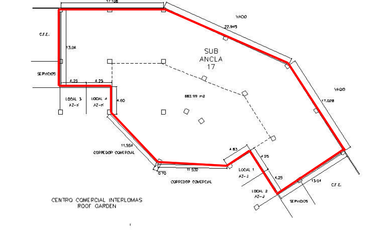 Local en Renta o Venta en Interlomas en Roof Garden (m2lc724)