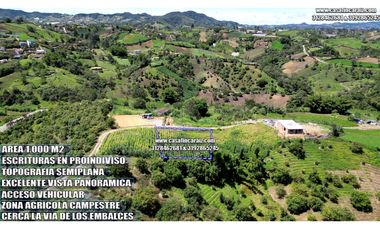 LOTE SEMIPLANO A 13 MINUTOS DEL MALL COMERCIAL ALTO CHOCHO