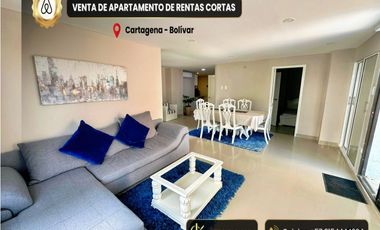 APARTAMENTO EN VENTA EN CARTAGENA PARA RENTAS CORTAS REMODELADO