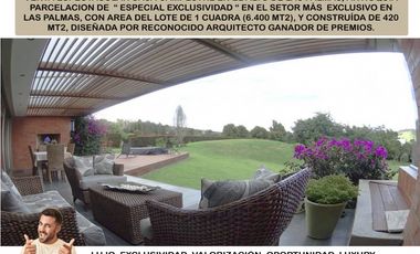 venta casa campestre Medellin palmas indiana 6.400 m2 parcelación