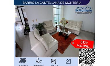SE VENDE APARTAMENTO BARRIO LA CASTELLANA DE MONTERIA