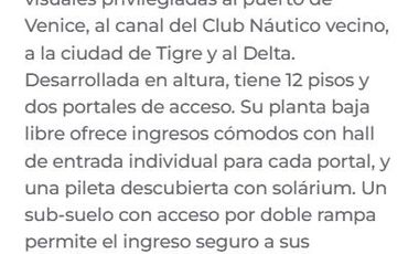 Departamento en  Alquiler en Tigre