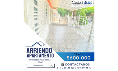 SE ARRIENDA APARTAMENTO SEGUNDO PISO BARRIO RUBÉN CRUZ VÉLEZ TULU.
