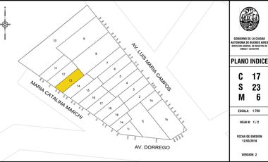 Terreno - venta - Palermo