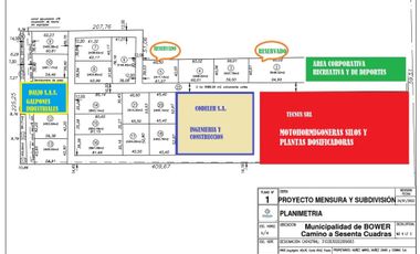 VENTA LOTE  P/GALPON INDUSTRIAL LOGISTICO BOUWER