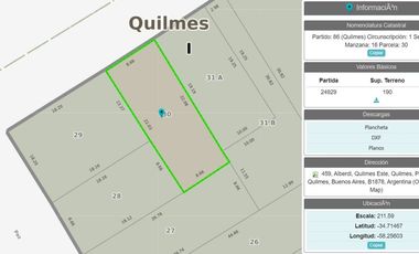 Casa Venta Quilmes a reciclar IDEAL INVERSOR