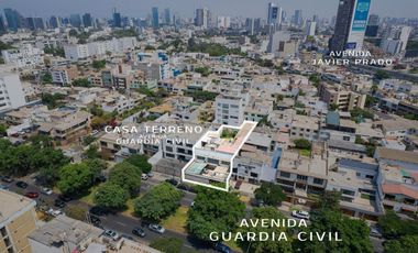 EXCELENTE TERRENO EN VENTA FRENTE 15MTS ZONA CLINICAS GUARDIA CIVIL SAN ISIDRO