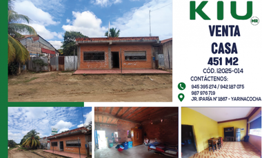 i025014 - VENTA CASA  – YARINACOCHA