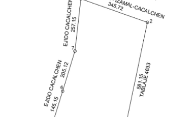 TERRENO EN VENTA EN CACALCHEN