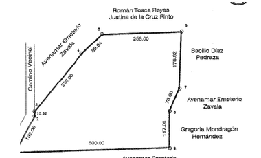 TERRENO EN VENTA EN LA RANCHERIA EL ROSARIO
