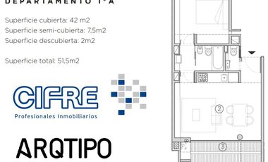 Departamento 3 ambientes 2 baños 2 balcones parrilla y amenities